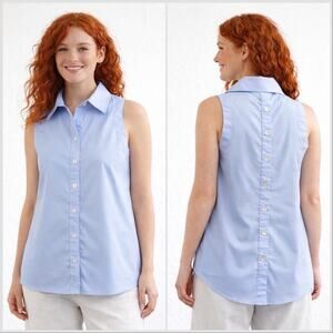 Finley Sleeveless Button Up Swing Shirt